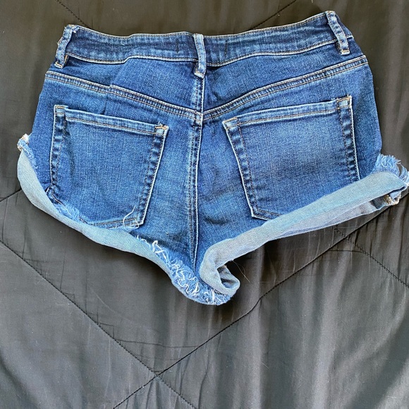 High Rise Jean Shorts - Picture 2 of 3